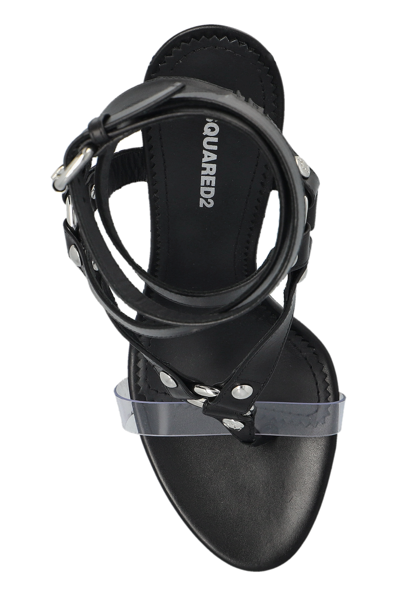 シューズ・サンダルその他 DSQUARED2 Woman Heeled sandals Black HSW026302508319 2124 DSQUARED2 115mm Leather Sandals | Black | FARFETCH